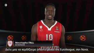 Euroleague - Moustapha Fall (Ολυμπιακός)