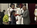 President Kovind presents Padma Shri to Ms Sudha Singh for Sports