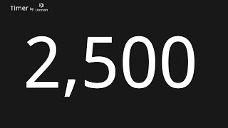 2500 Second Countup Timer
