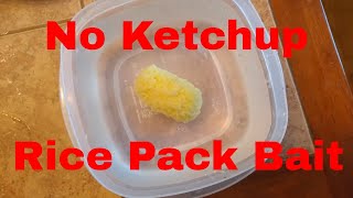 How to make rice pack bait without ketchup carp fishing bait recipe