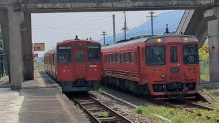 2024年5月3日 JR九州🟥 久大本線 善導寺駅 特急ゆふ＆特急ゆふいんの森＆臨時快速ゆふいん