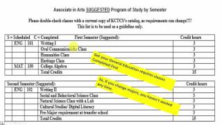 AA academic Plan Tutorial