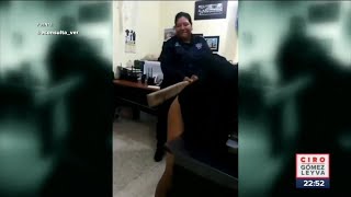 Policía municipal da tablazos a detenido en Veracruz | Noticias con Ciro Gómez Leyva