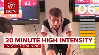20 Minute High Intensity Indoor Cycling Workout