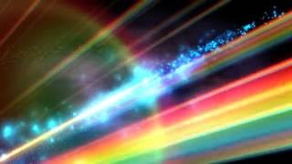 4K Rainbow Rays Halo Space 2160p Motion Background