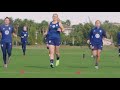 Megan Rapinoe and Catarina Macario train with USWNT