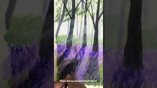#Shorts Lavender Field Painting/Acrylic Painting-Nas world
