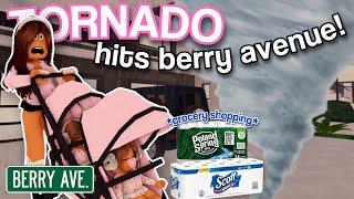 TORNADO HITS BERRY AVENUE.. | Roblox Berry Avenue roleplay