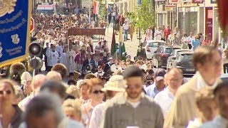 Fronleichnamsprozession in Augsburg