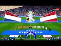 Netherlands vs Austria - UEFA Euro 2024 Group D | Full Match All Goals | PES Realistic Gameplay