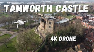 Tamworth Castle Staffordshire 4K Drone