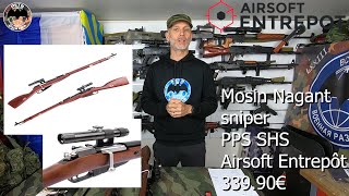 Le Mosin Nagant PPS SHS: réplique d'airsoft ou de reconstitution historique (Reenactment)?