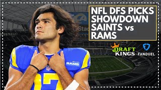 NFL DFS Picks for Thursday Night Showdown, Saints vs Rams: FanDuel & DraftKings Lineup Advice