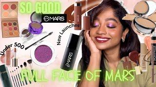 Full Face of Mars Cosmetics | Trying New Launches from Mars | All Under 500 Affordable Makeup