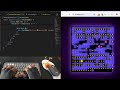 Asmr Programming  - Coding a crazy pacman game - No talking