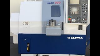 DAEWOO LYNX 200A CNC TURNING CENTER LATHE FANUC