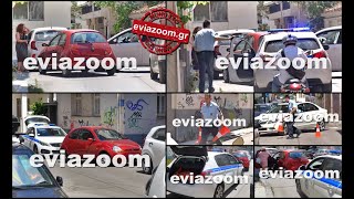 EviaZoom.gr - Τροχαίο Χαλκίδα: Γερό «μπαμ» σε διασταύρωση στο κέντρο της πόλης (28-07-2023)