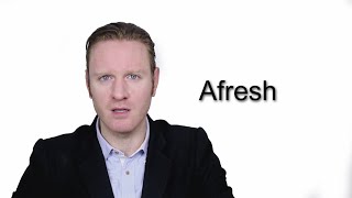 Afresh  - Meaning | Pronunciation || Word Wor(l)d - Audio Video Dictionary