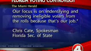 Controversy over Florida "voter purge"