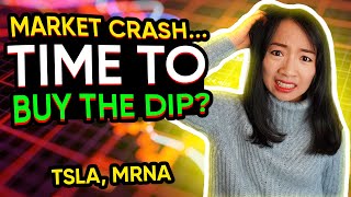 Stock Market Crash - Is it Time To Buy The Dip? $MRNA $TSLA trading recap