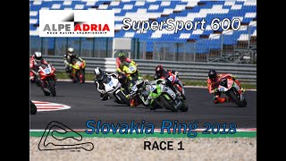 Alpe Adria Slovakia Ring 2018 l SuperSport 600 l Race 1 l LAST LAP BATTLE!!!