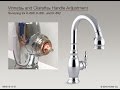 Handle Adjustment for Vinnata and Clairette Pull-Down Kitchen Sink Faucets