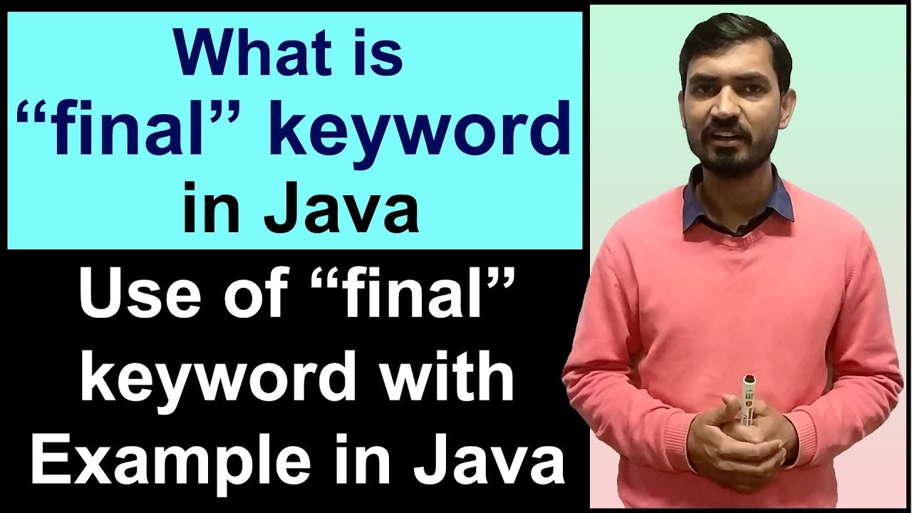 Final Keyword In Java With Examples Hindi Youtube