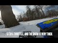 axial capra on snow tracks 3d printed gopro mount perspective