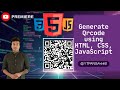 Generate QR Code using HTML, CSS & JavaScript | QR Code Generator Project Tutorial