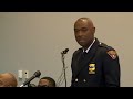 41st Cleveland Police Chief Wayne Drummond makes remarks after appointment by Mayor Bibb