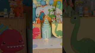 Happy Birthday decor ideas. #happybirthday #decorideas #birthday #one #dinosaur #shorts