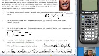 stat 8-3 notes--Means and Standard Deviations of Binomial Distributions