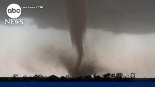 Tornadoes and flash flooding hit Texas