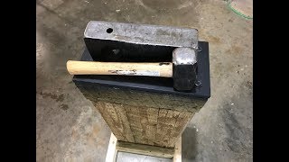 A simple cheap anvil for knives and blacksmithing