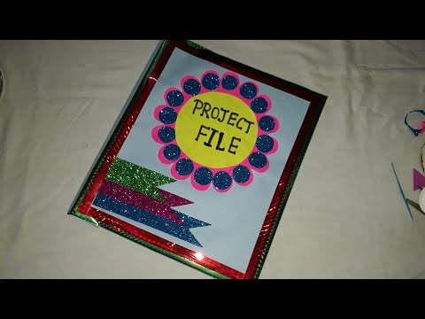 photo How To Decorate Practical File Cover project file cover decoration project