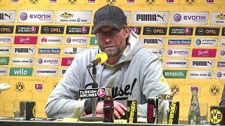 Pressekonferenz: Jürgen Klopp nach der Heimniederlage gegen Hannover 96 | BVB