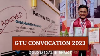 Getting Gold Medal In GTU 12th Convocation @GujaratTechnologicalUniversity @sihmgujarat355