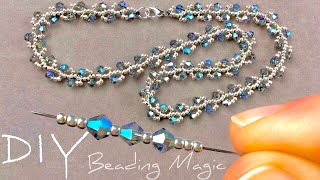 Simple Seed Bead Necklace Tutorial | How to Make a Beaded Necklace | Seed Bead Choker Necklace