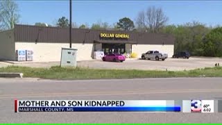 Mother, son kidnapped at Dollar General store in Marshall County, MS