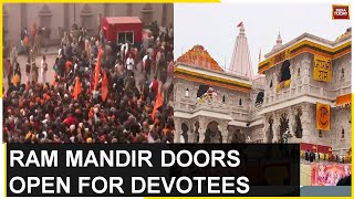 Devotees Gather At Ayodhya's Ram Mandir Since 3 AM, Day After Grand Inauguration | India Today News