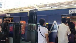 BTS Skytrain EMU-B2, From Victory Monument Station to Phaya Thai Station