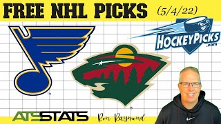 St.  Louis Blues vs  Minnesota Wild Prediction 5/4/22 -  Free NHL Playoff Picks