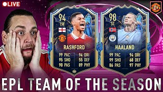 NEW EPL TOTS ! PACK OPENING 🔴 6PM CONTENT & FUT CHAMPS FIFA 23 PREMIER LEAGUE TEAM OF THE SEASON