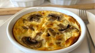 Protein-Packed Mushroom Quiche Recipe | Made with 100% Cottage Cheese❗️