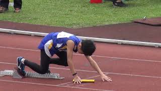 2020宜蘭縣中小學運動會-田徑賽-國小男童甲組-4x100Ｍ接力-預賽01-2020/3/4