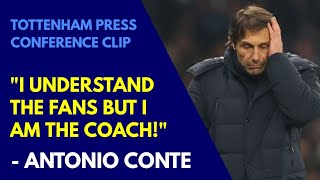 "I UNDERSTAND THE FANS BUT I AM THE COACH!" Antonio Conte on Sanchez Substitution After Red Card