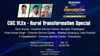 CSC VLE - Rural Transformation Special | #InConversation | Promo