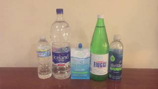 Jon Drinks Water #4948 Hᵀᵂᴼ Hydrogen Water VS Fiuggi VS Nestle Splash VS Avitae VS Iceland Spring Wa