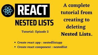 React Nested Lists : Asynchronous Multilevel Dropdown Tutorial #2