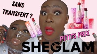 SHEGLAM *NEW* DES ROUGES À LÈVRES PETITS PRIX SANS TRANSFERT ? JE LES TESTE TOUS ! (SUR PEAU NOIRE)